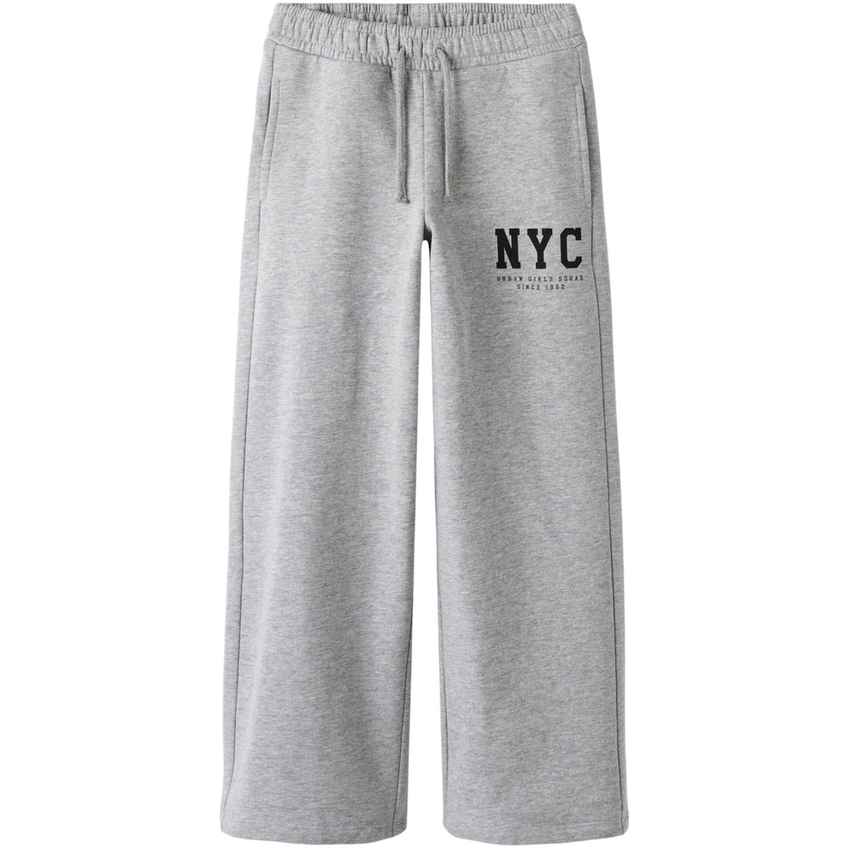 Name It Grey Melange Nkfbelisso Wide Sweat Pants Unb