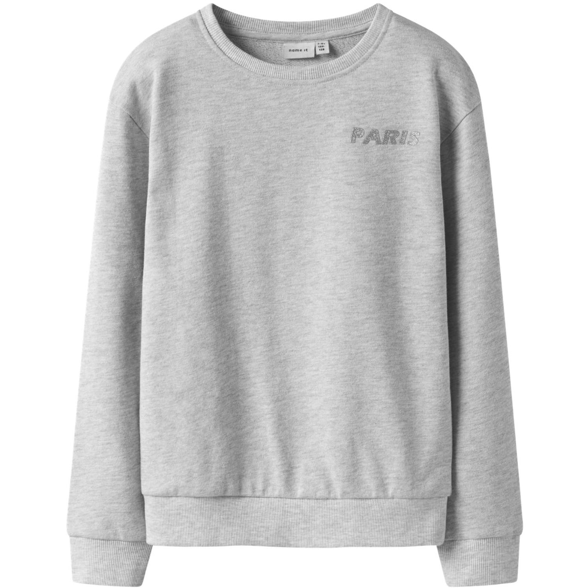 Name It Light Grey Melange Nkftilde Ls Nreg Sweat Top Unb Pb