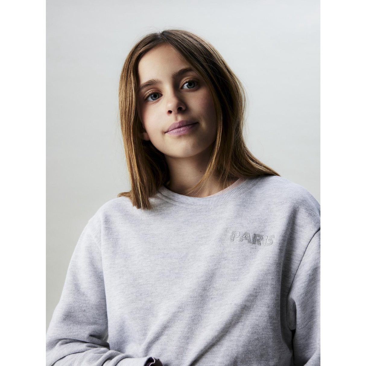 Name It Light Grey Melange Nkftilde Ls Nreg Sweat Top Unb Pb
