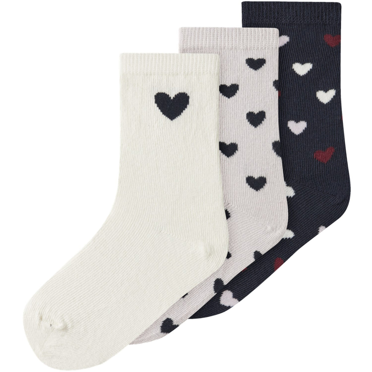 Name It Light Grey Melange Nmftua 3P Socks