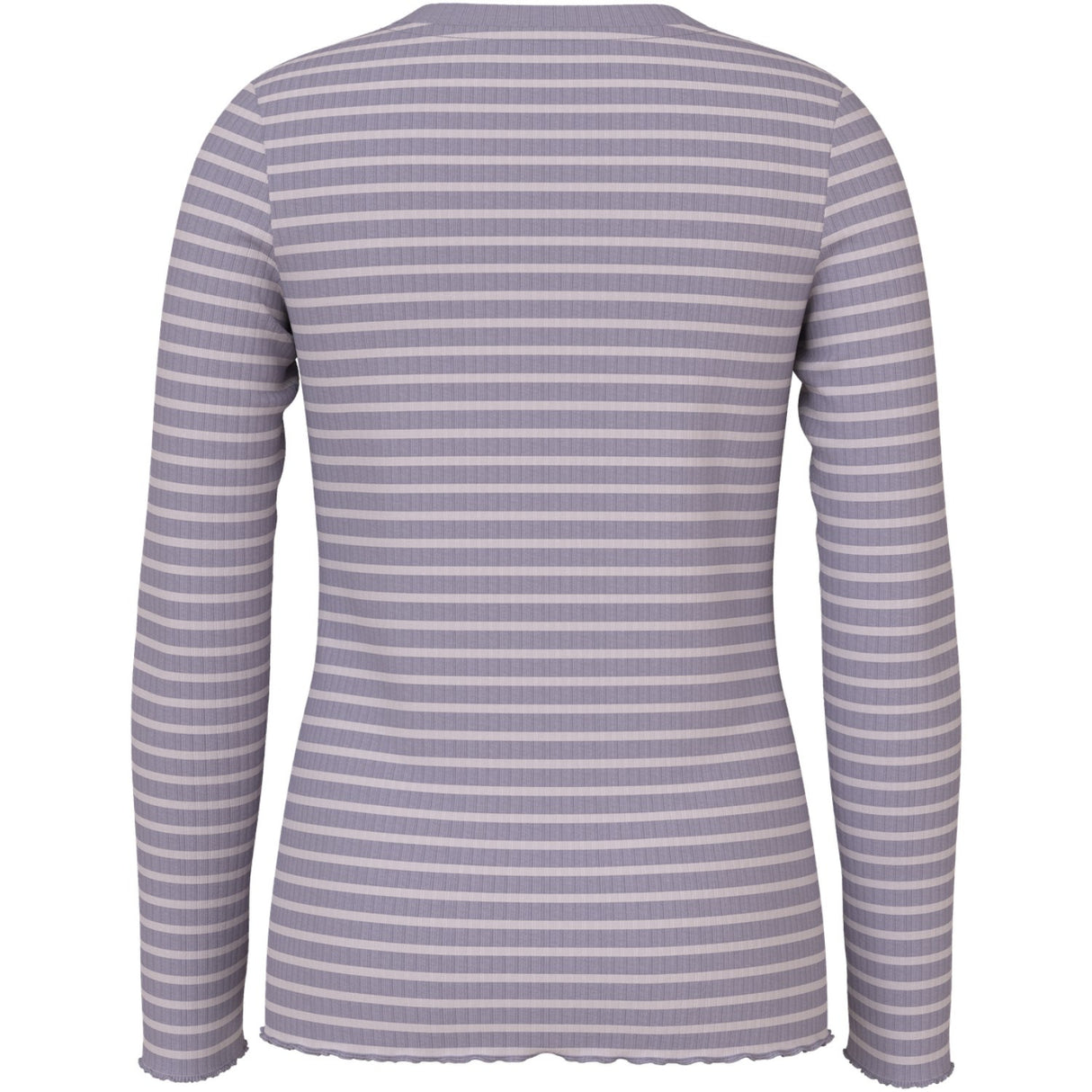 Name It Lavender Gray Lilac Marble Stripe Nkfvemma Ls Slim Top