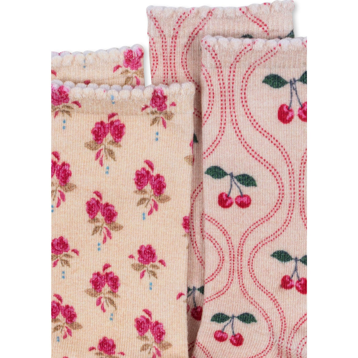 Konges Sløjd Cherry Mix 2 Pack Printed Socks