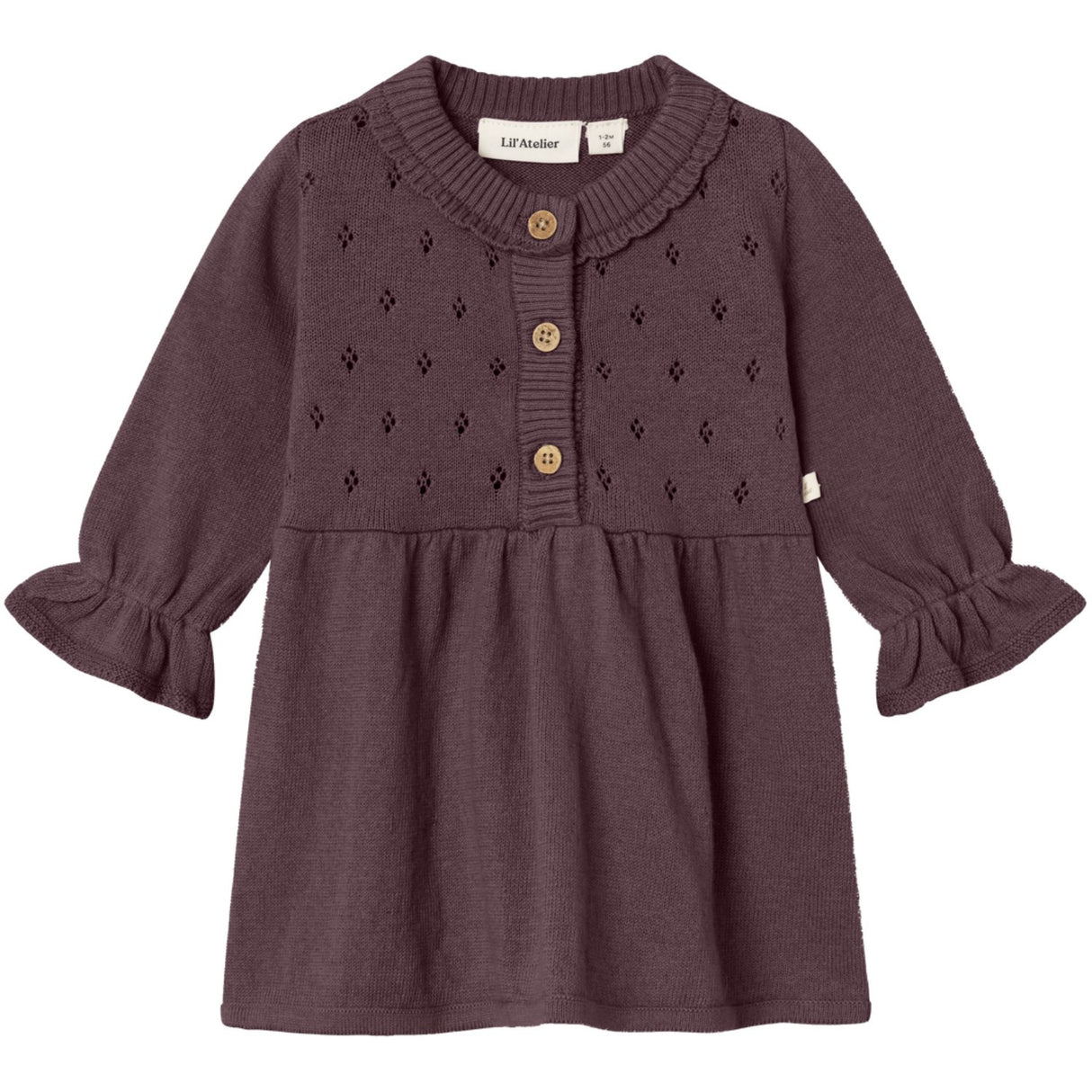 Lil'Atelier Catawba Grape Nbfnimi Ls Knit Dress Lil