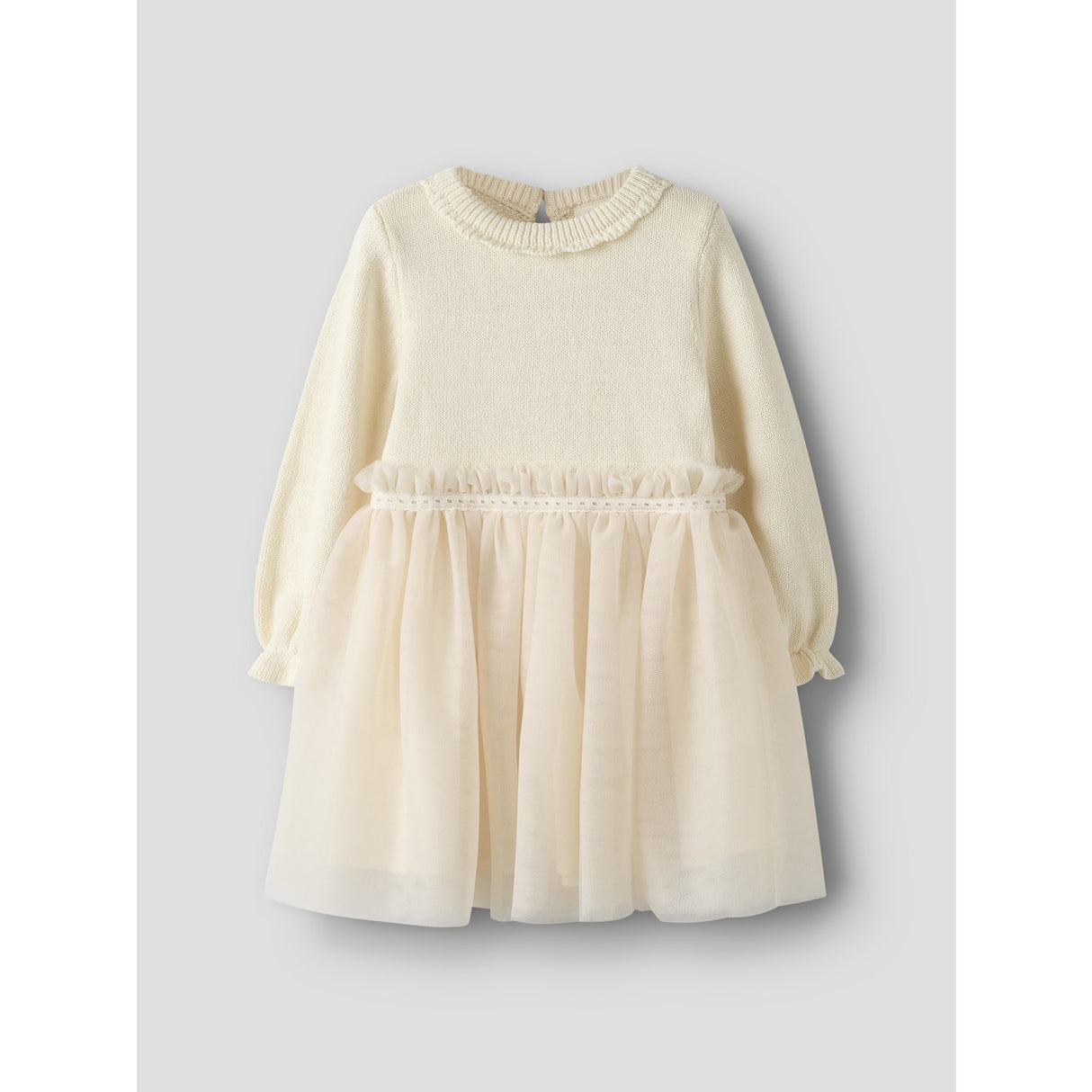 Lil'Atelier Pistachio Shell Nmfsarina Ls Knit Dress Lil