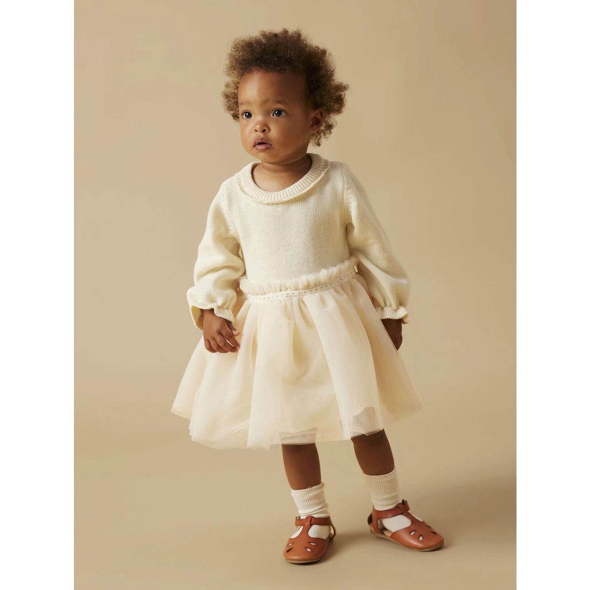 Lil'Atelier Pistachio Shell Nbfsarina Ls Knit Body Dress Lil