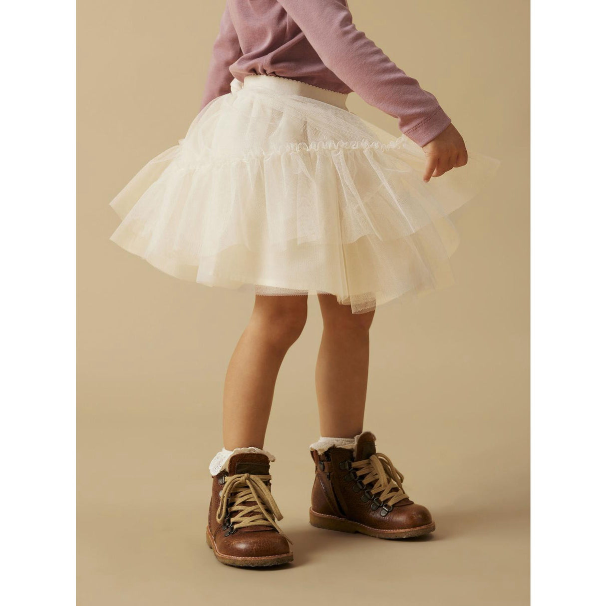 Lil'Atelier Pistachio Shell Nmfsarina Tulle Skirt Lil
