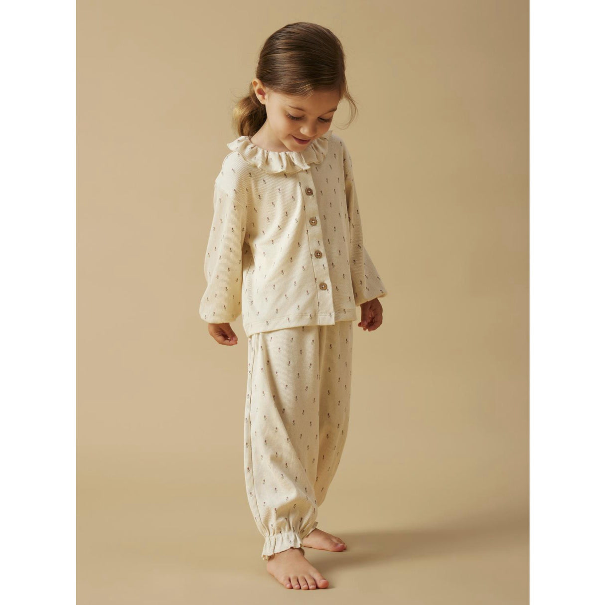 Lil'Atelier Turtledove Floral Nmfgago Rua Loose Night Set Lil