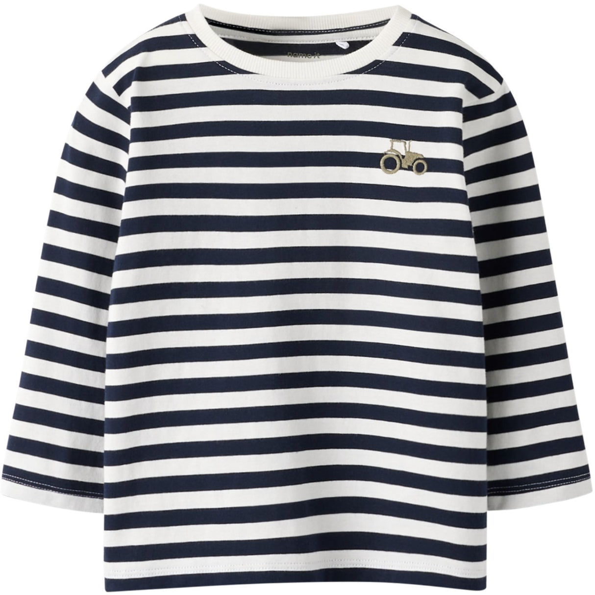 Name It Navy Blazer Bright White Nmmnelson Ls Nreg Top