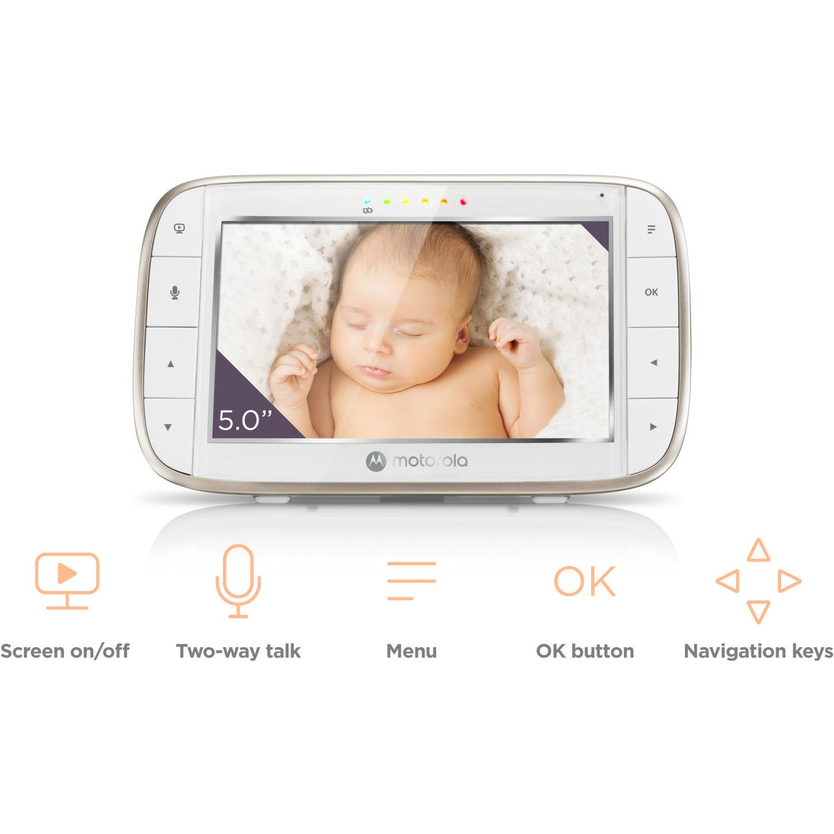 Motorola White Baby Monitor VM855 Connect