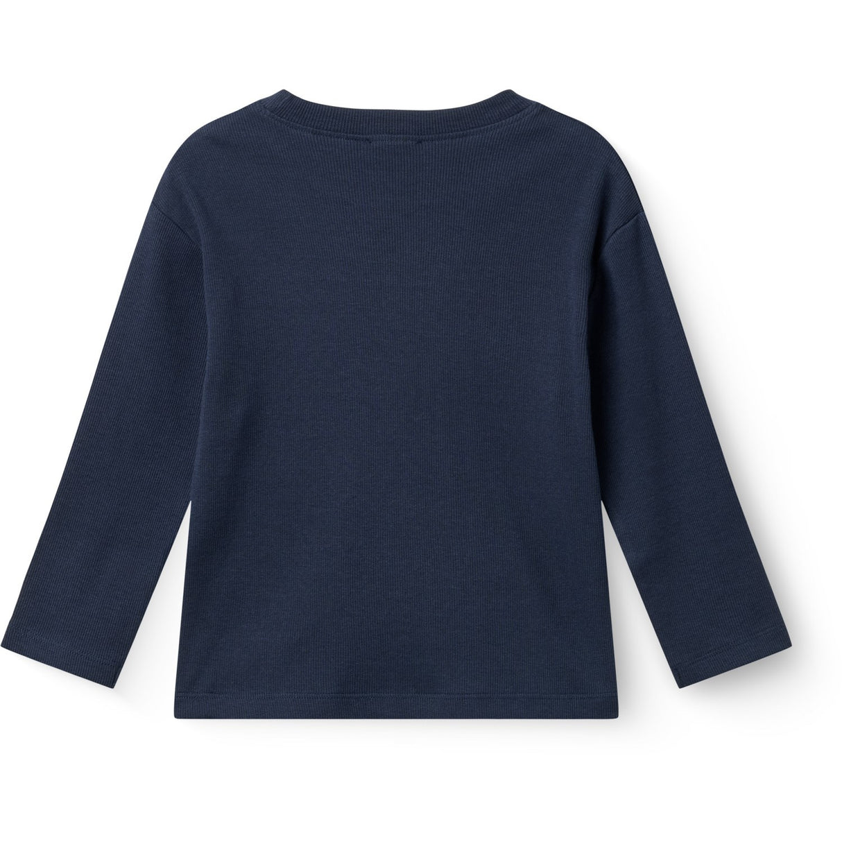 COPENHAGEN COLORS Navy Modal Rib Ls Blouse W. Drop Shoulder