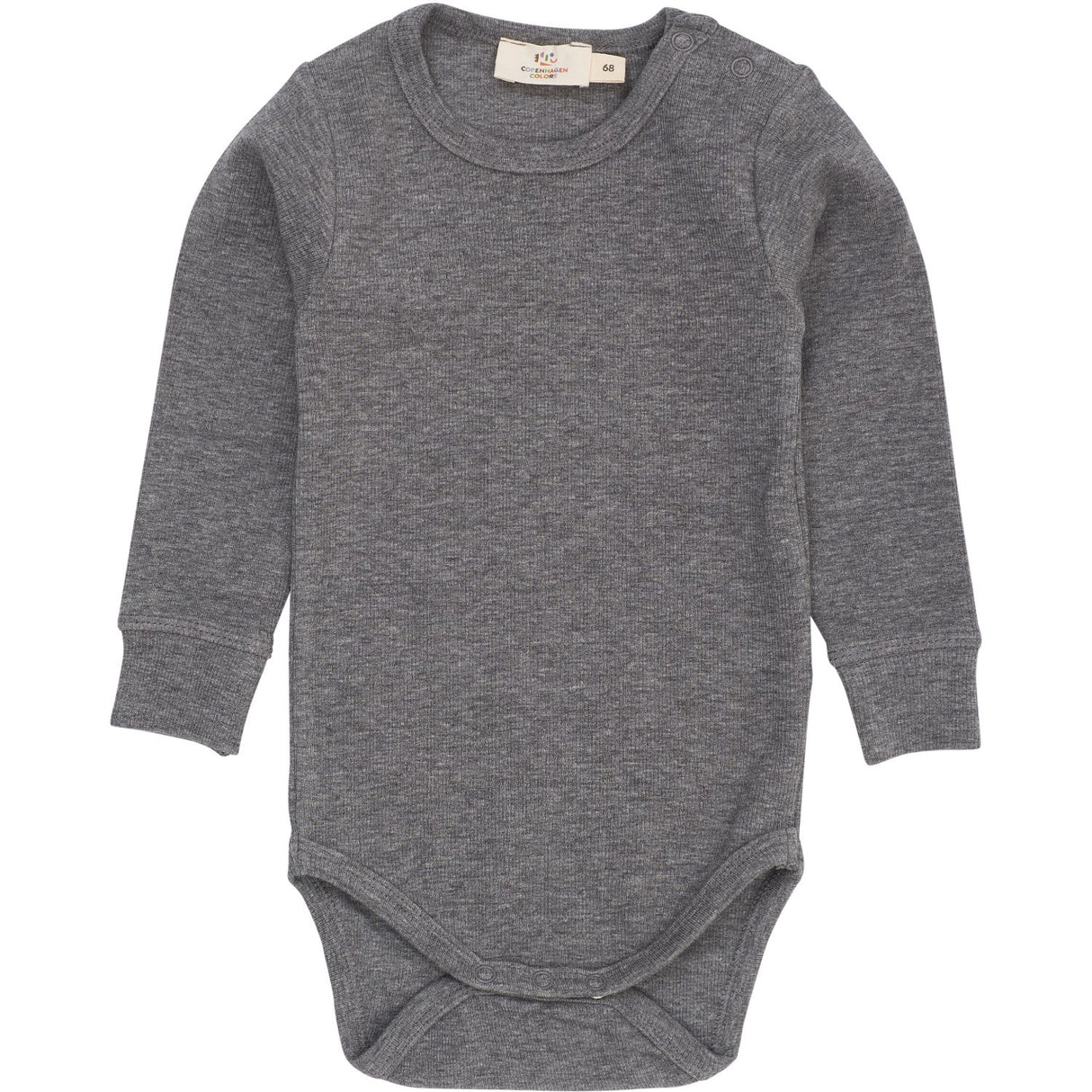 COPENHAGEN COLORS Grey Mel. Modal Rib Ls Body
