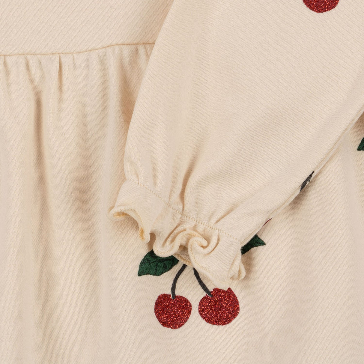 Konges Sløjd Ma Grande Cerise Glitter Malli Glitter Dress GOTS