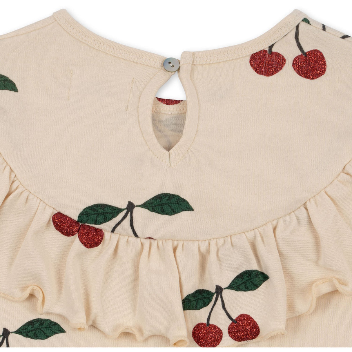 Konges Sløjd Ma Grande Cerise Glitter Malli Glitter Dress GOTS