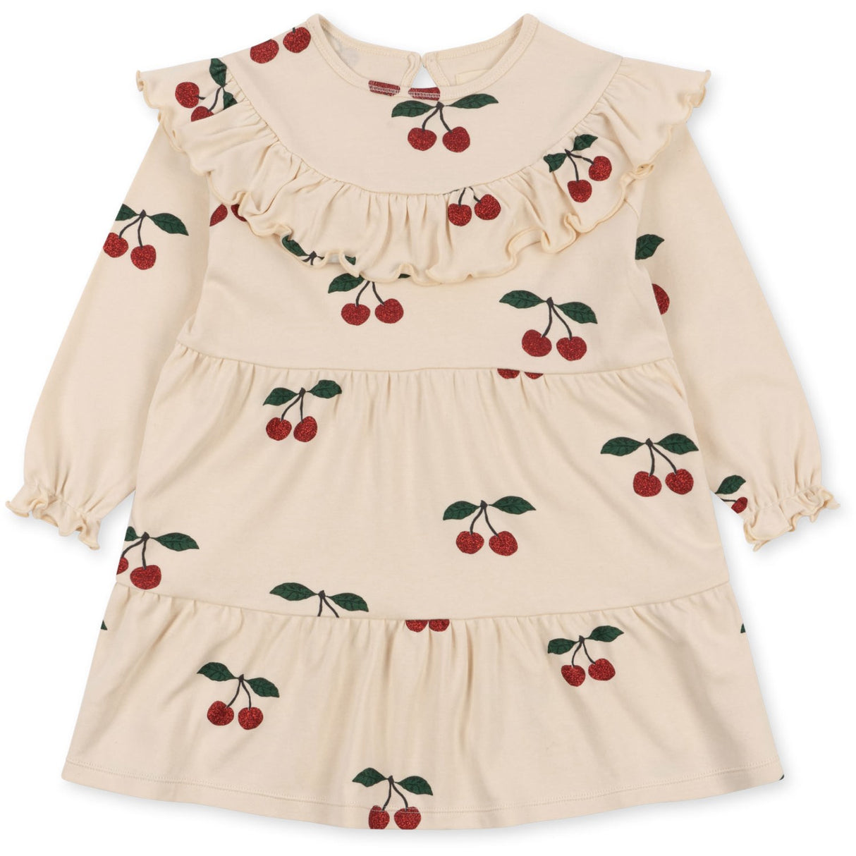 Konges Sløjd Ma Grande Cerise Glitter Malli Glitter Dress GOTS