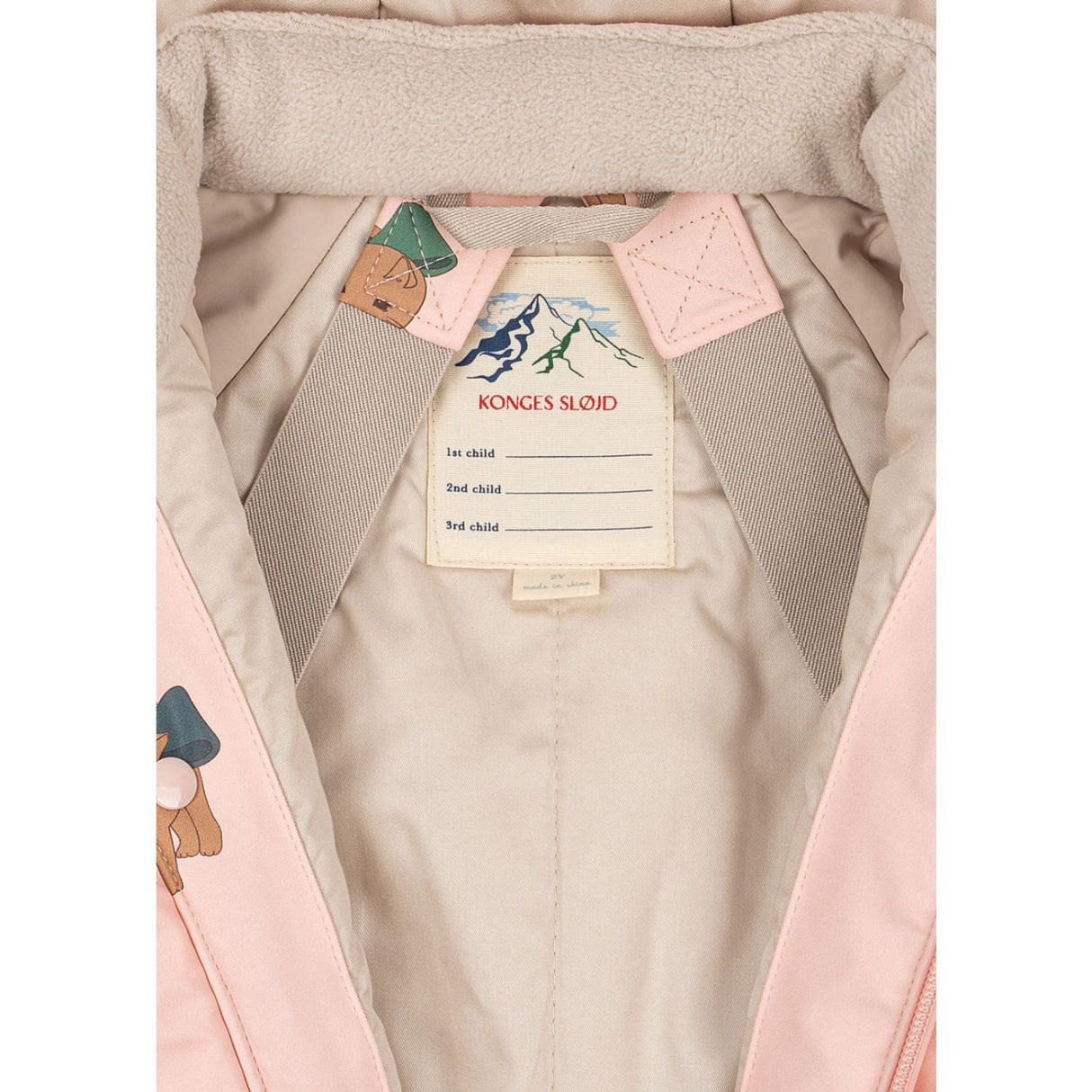 Konges Sløjd Bow Kitty Pink Rain Snowsuit