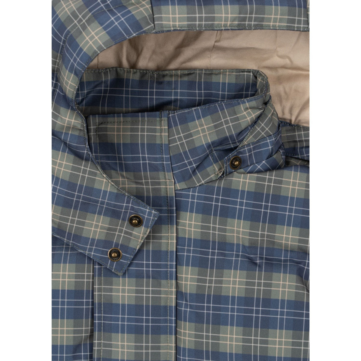 Konges Sløjd Laurel Blue Check Magnum Down Jacket Print Grs