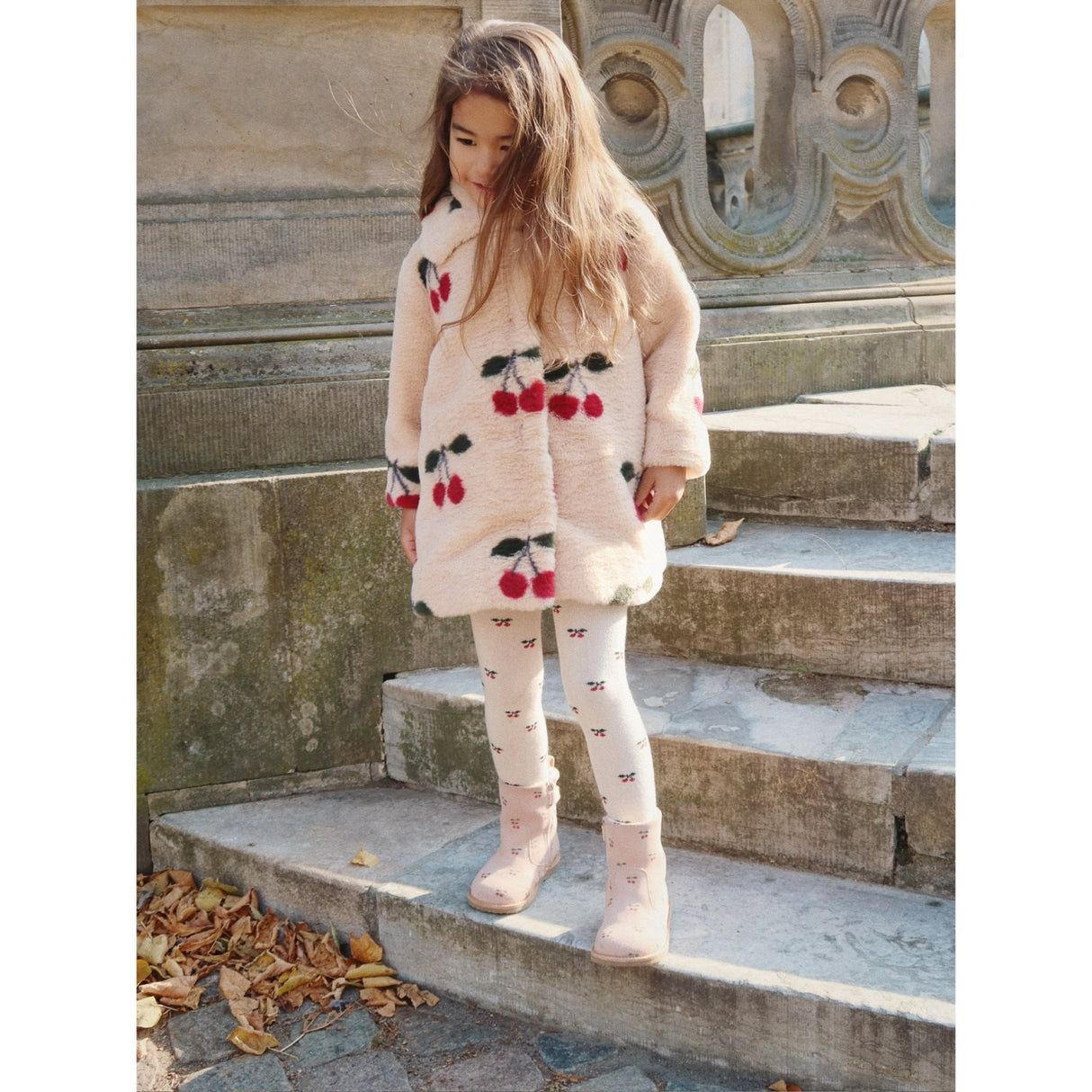 Konges Sløjd Ma Grande Cerise Fuzzie Coat Grs