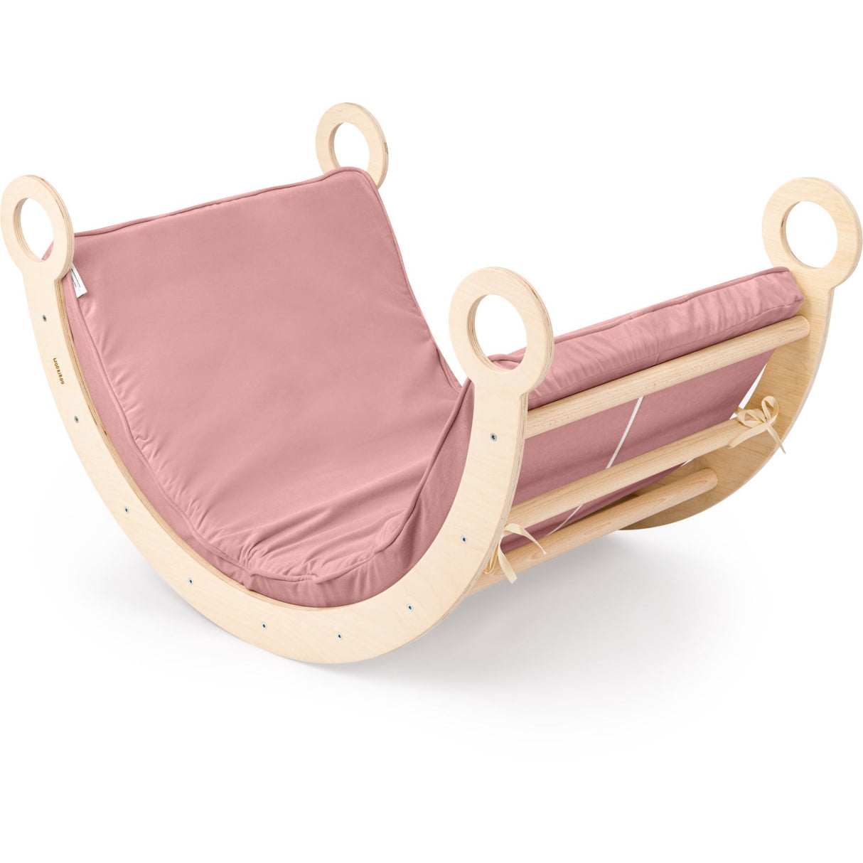 Woobiboo Natural Montessori Rocker With Pink Mattress L