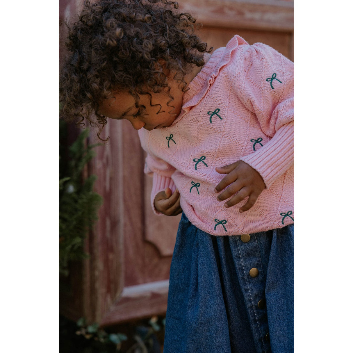 Fliink Candy Pink Lucie Bow Pullover