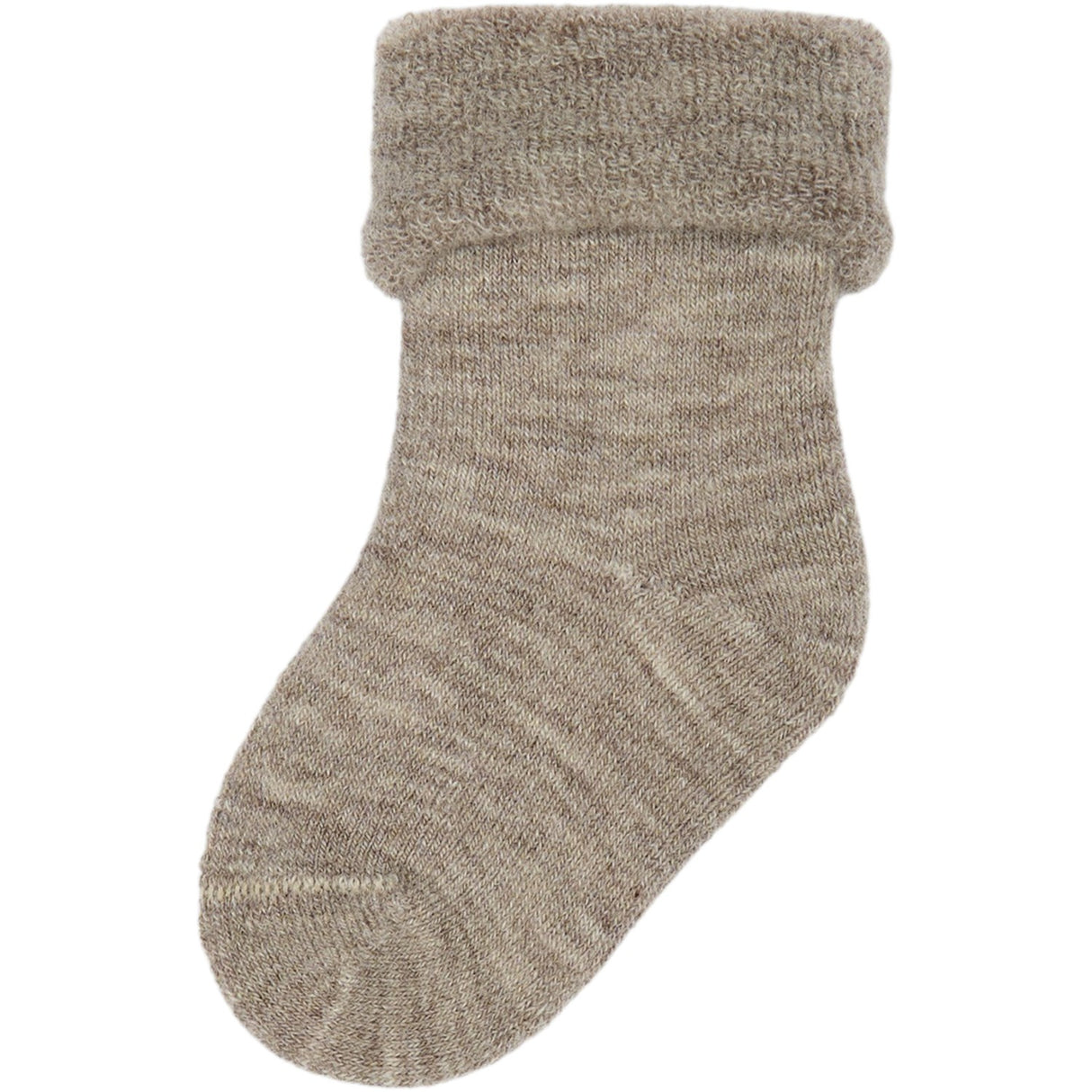 minipop® Brown Melange Minipop Wool Baby Sock