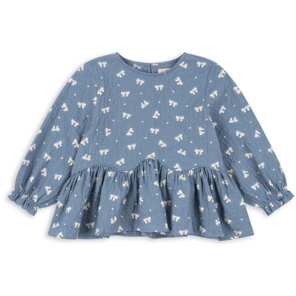 Konges Sløjd Boucle Blue Vida Blouse GOTS