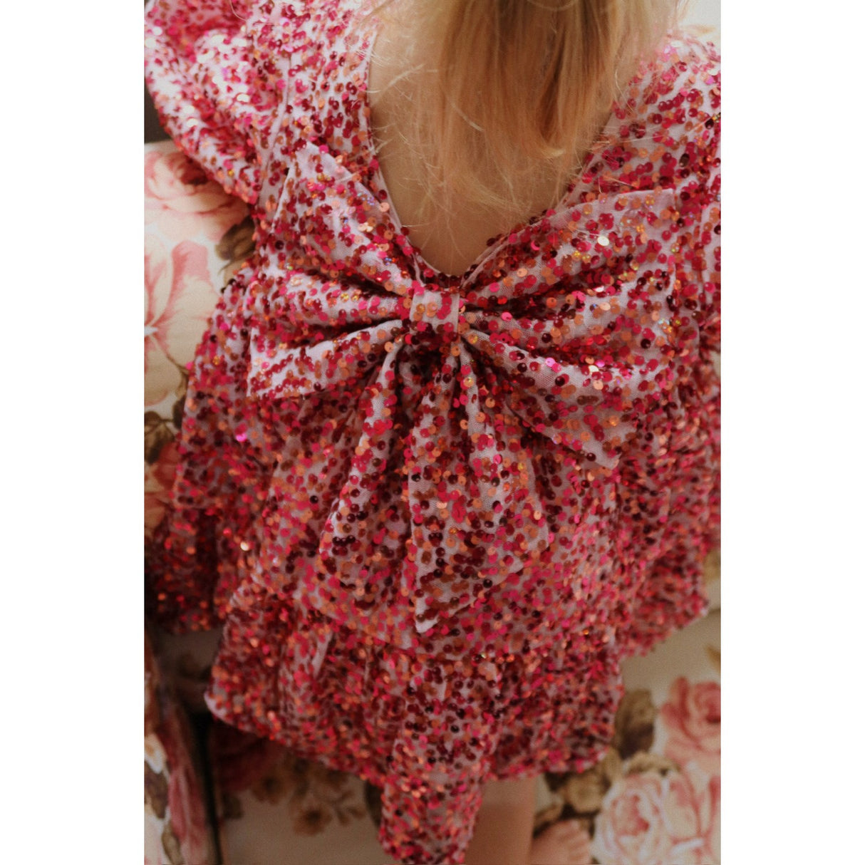 Konges Sløjd Sparkling Sangria Lila Sequins Bow Dress
