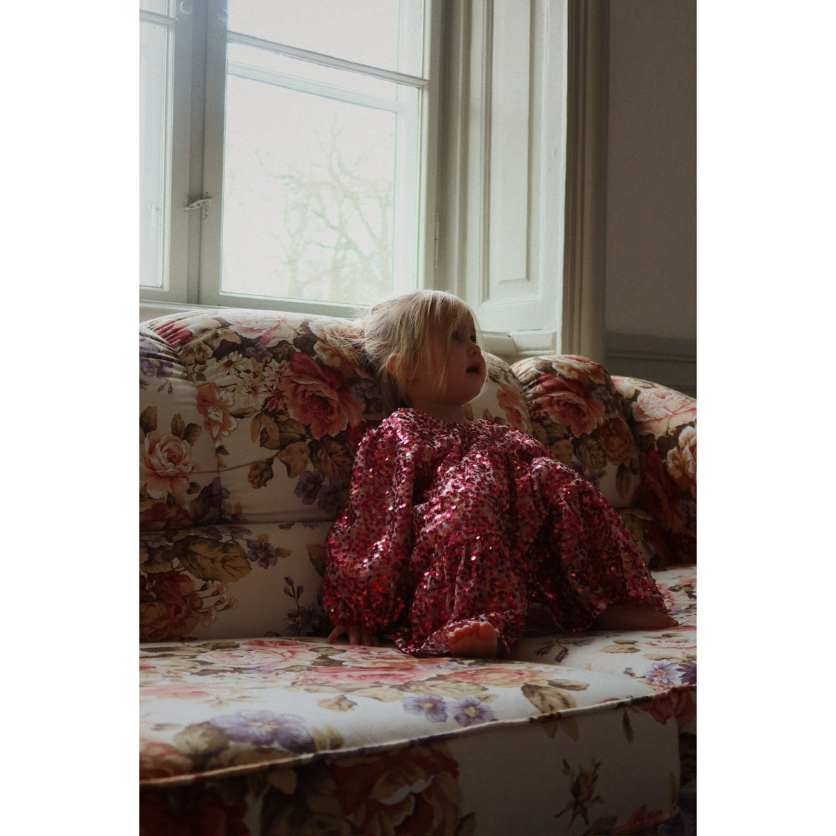 Konges Sløjd Sparkling Sangria Lila Sequins Bow Dress