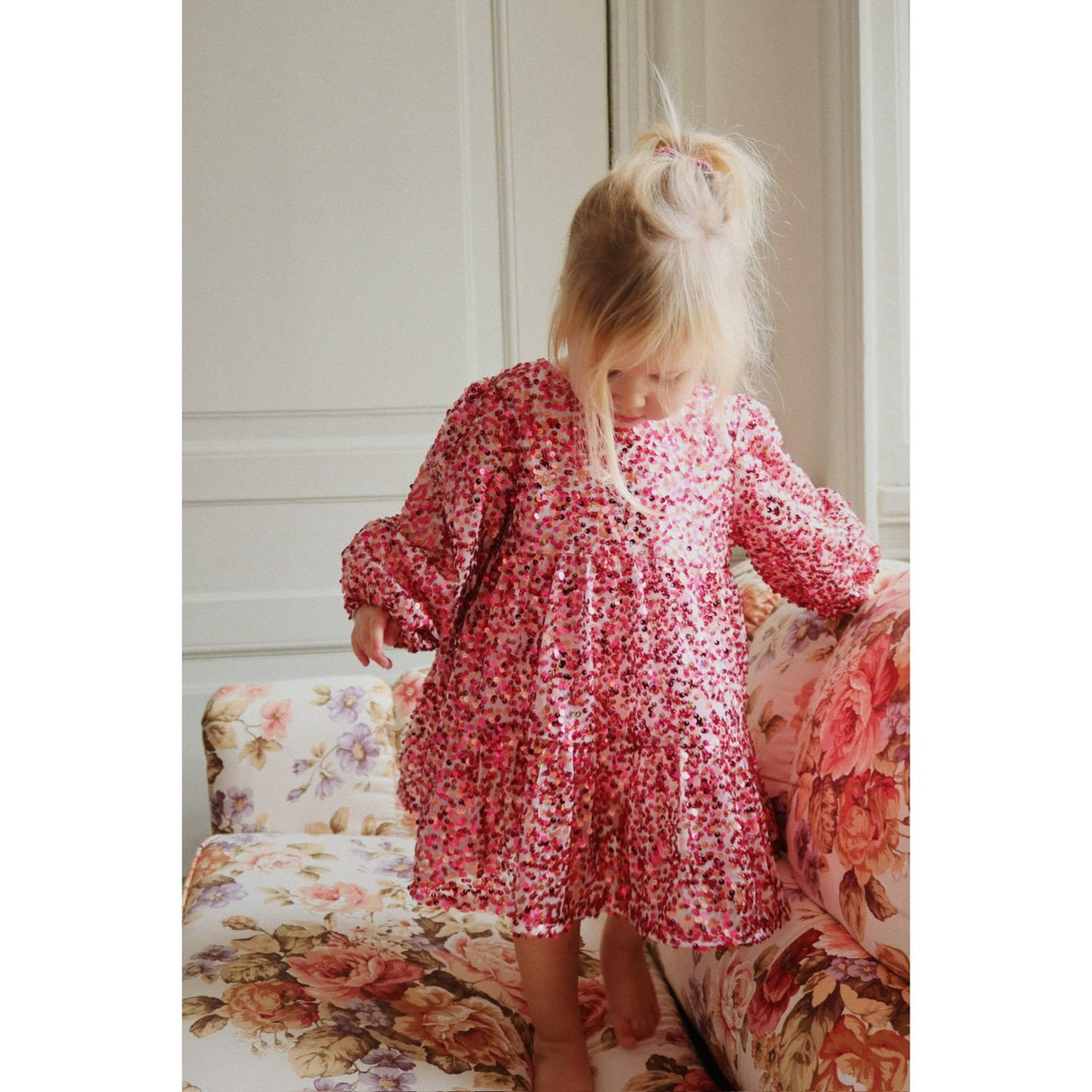 Konges Sløjd Sparkling Sangria Lila Sequins Bow Dress