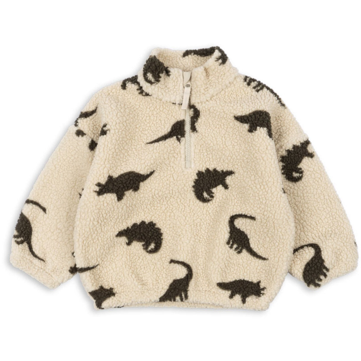 Konges Sløjd Dino Silhouette Jody Teddy Half Zip Grs