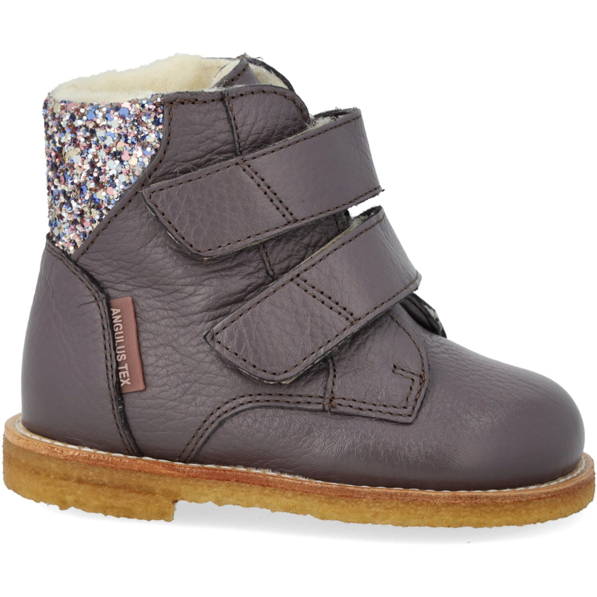 Angulus Lavender/Pastel Multi Glitter TEX Boot with Glitter and Velcro Closure