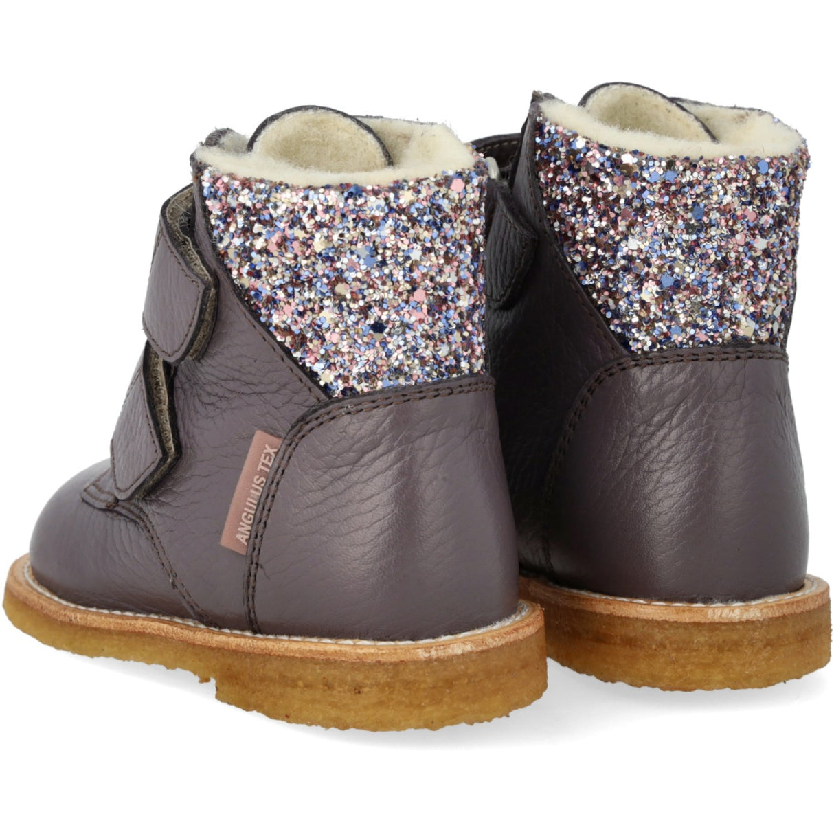 Angulus Lavender/Pastel Multi Glitter TEX Boot with Glitter and Velcro Closure