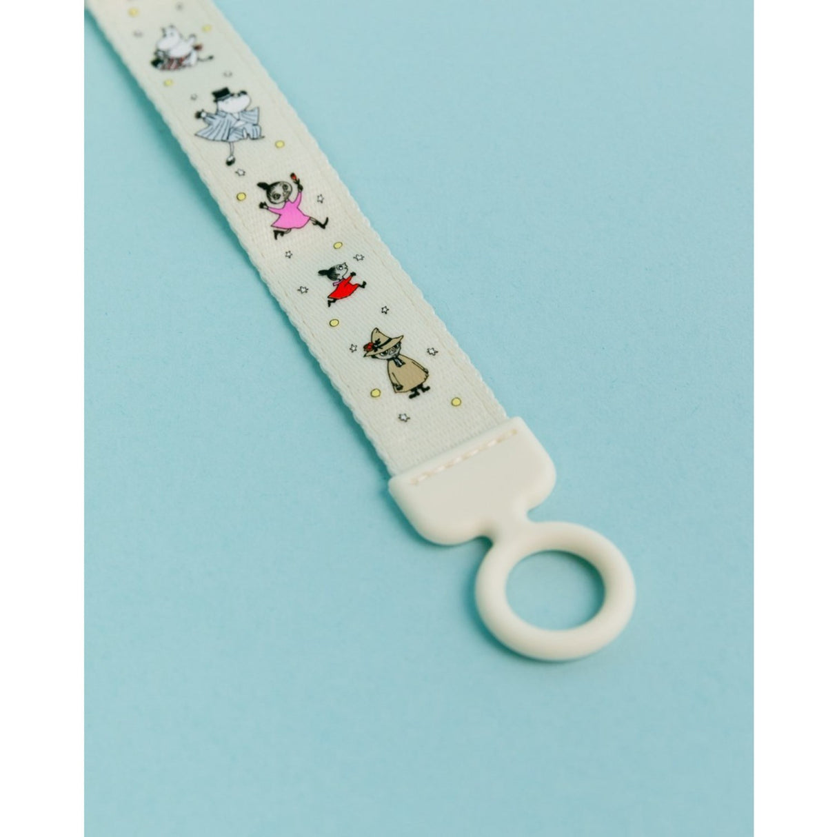 Bibs X Moomin Ivory/sage Colour Pacifier & Loop Clip Gift Set Latex