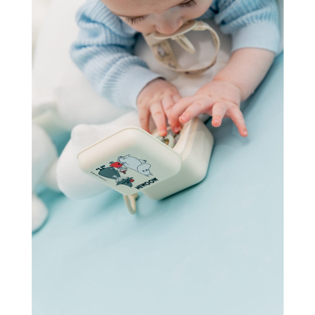 Bibs X Moomin Ivory Pacifier Clip Loop