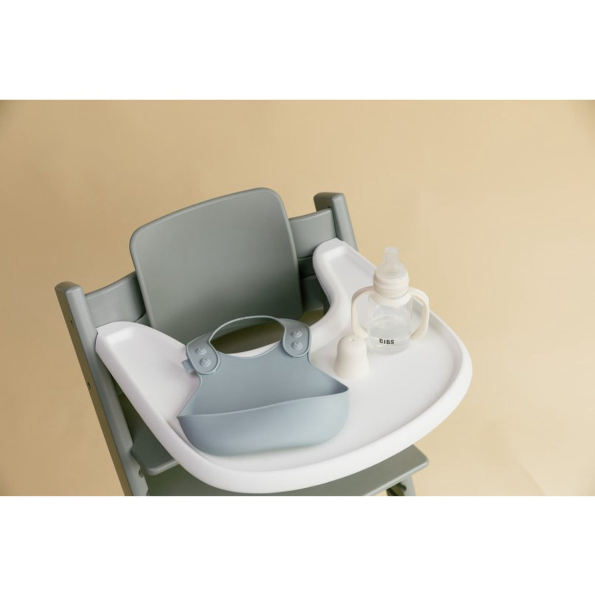 Bibs Ivory Baby Sippy Bottle Spout Round Silicone Slow Flow