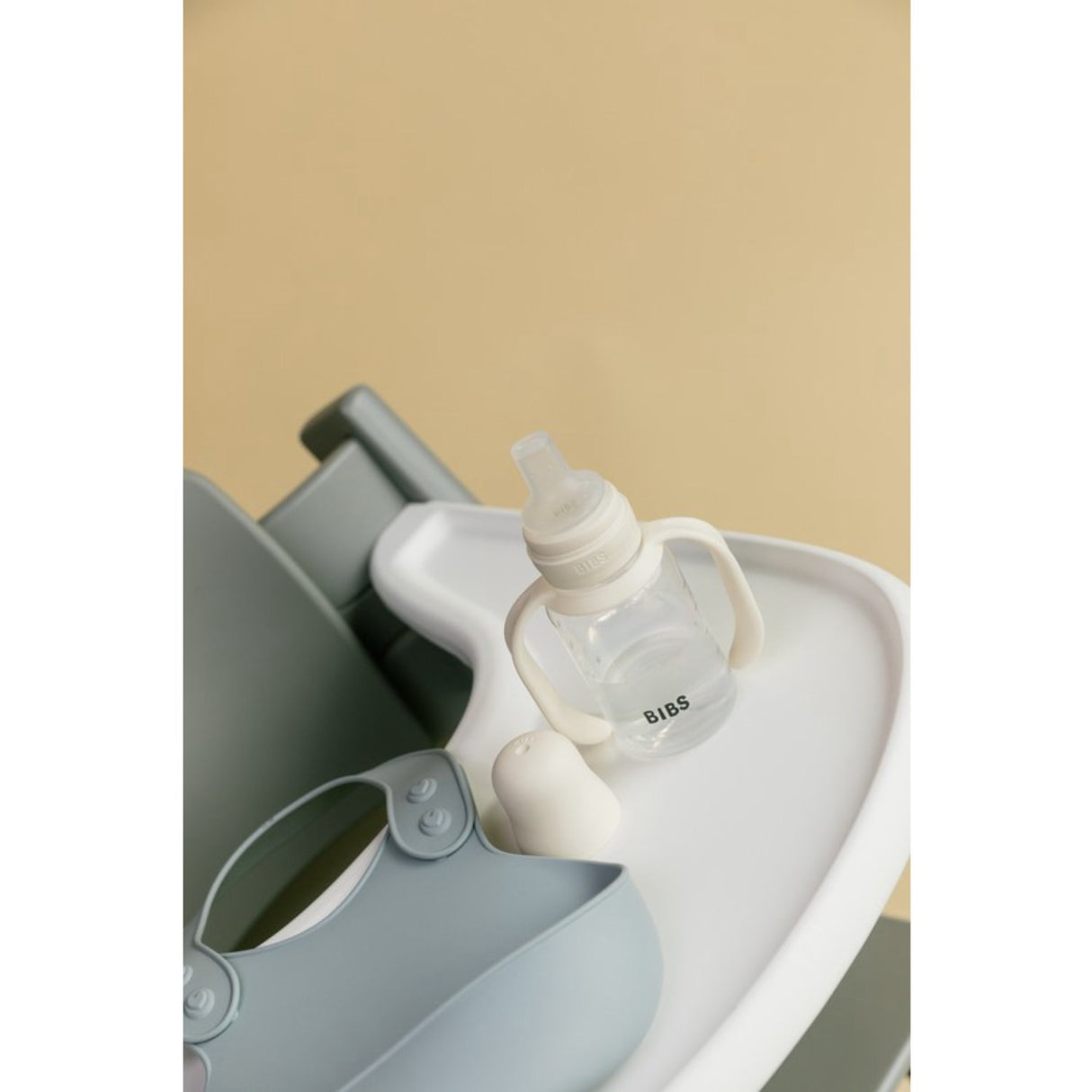 Bibs Ivory Baby Sippy Bottle Spout Round Silicone Slow Flow