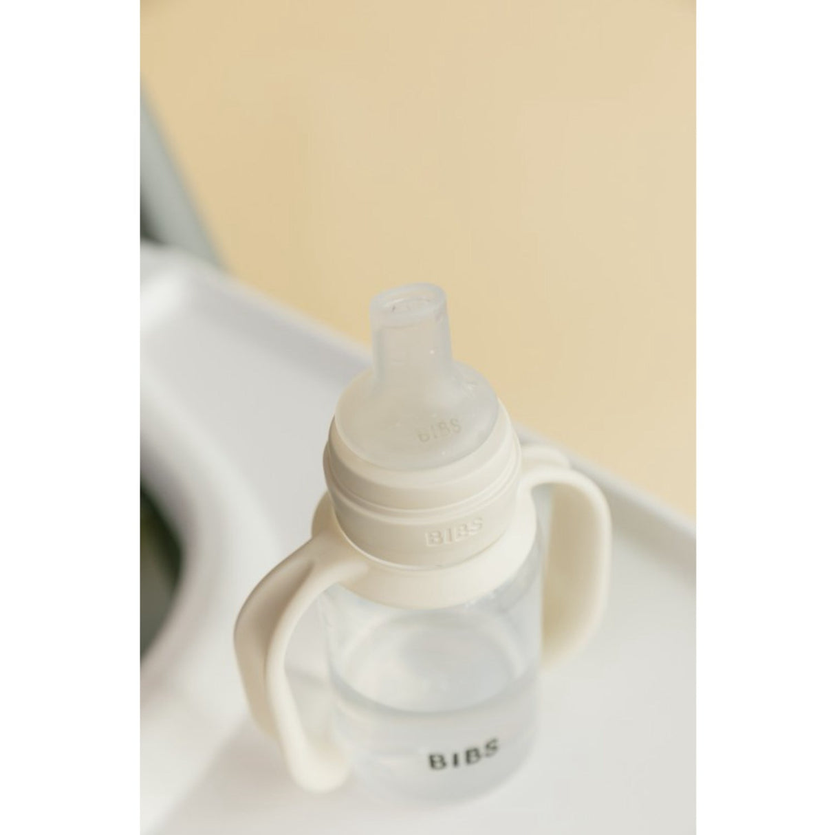 Bibs Ivory Baby Sippy Bottle Spout Round Silicone Slow Flow