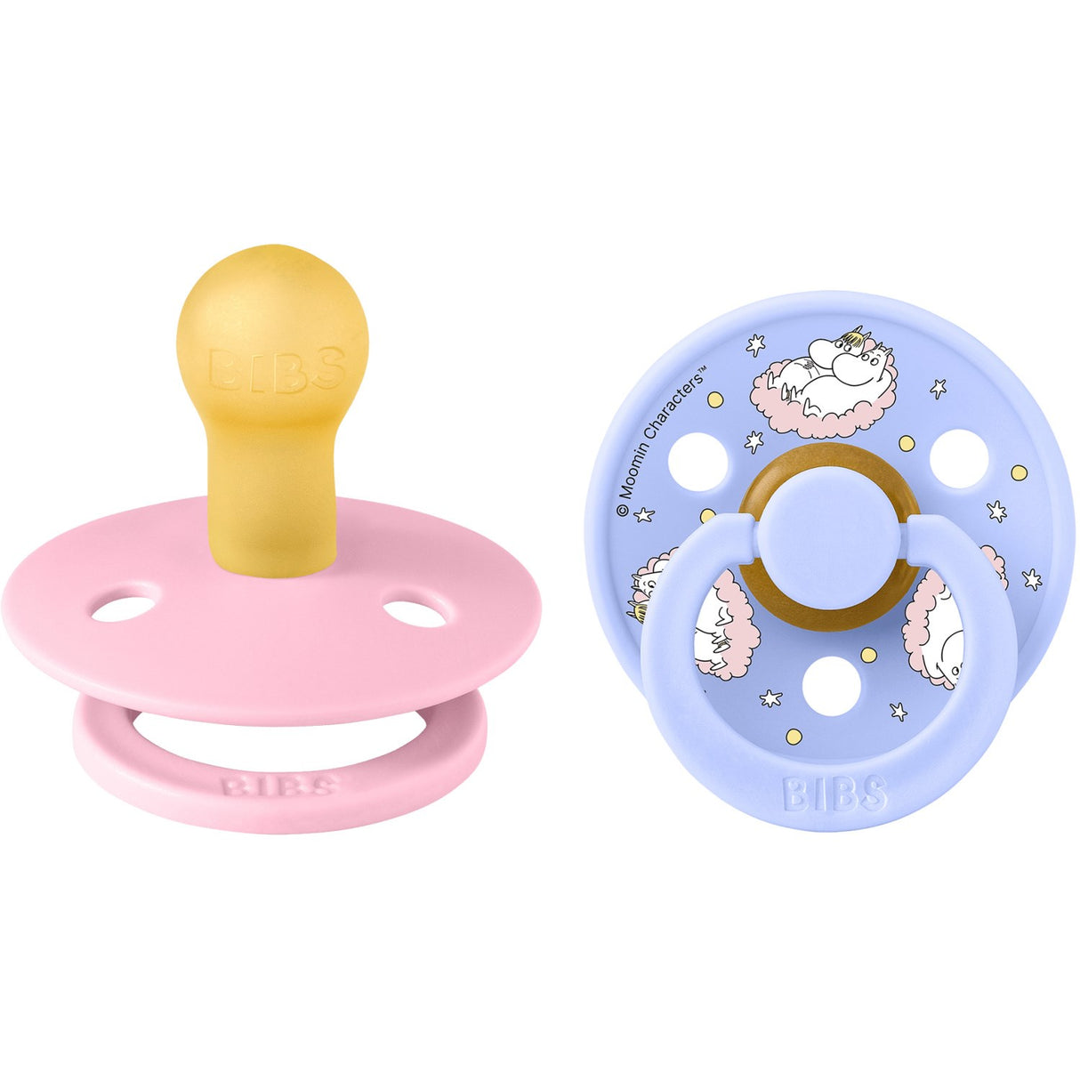 Bibs X Moomin Baby Pink Mix Pacifier Colour 2-Pack Dreaming Latex