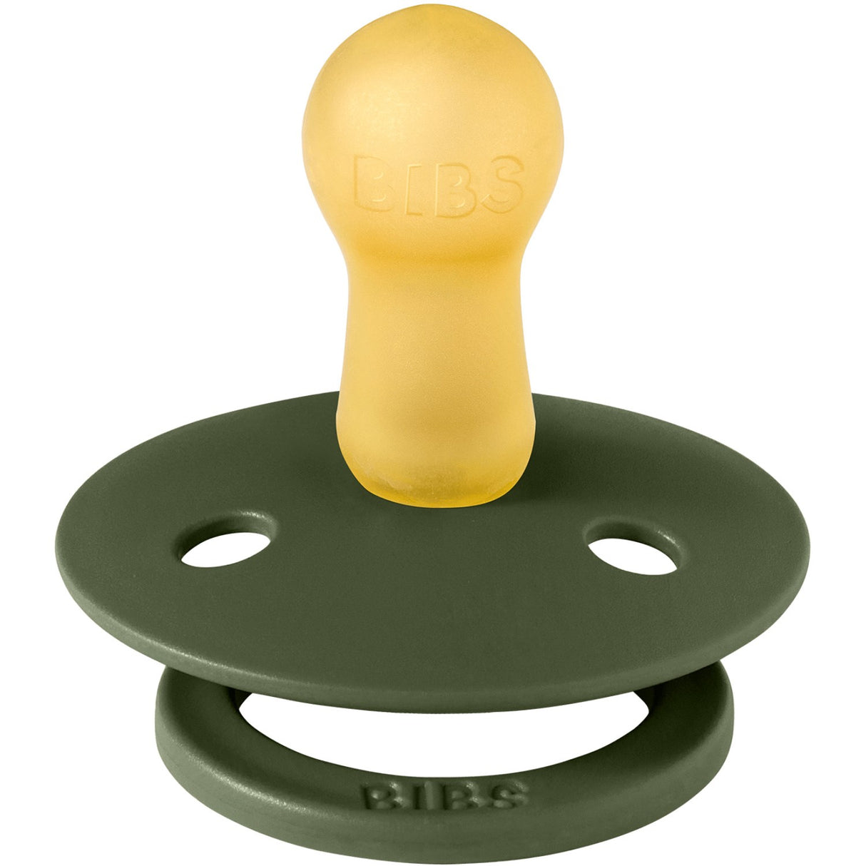 Bibs Sage/Hunter Green Pacifier Colour Holiday Leaf 2-Pack Latex