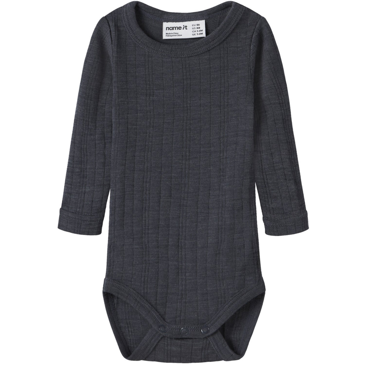 Name It Ombre Blue Wang Wool Needle Body Solid Noos