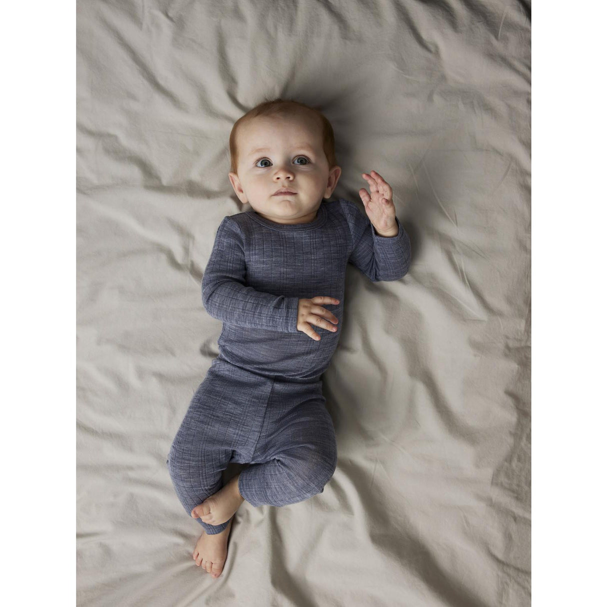 Name It Folkstone Gray Nbmwang Wool Needle Ls Body Solid Noos