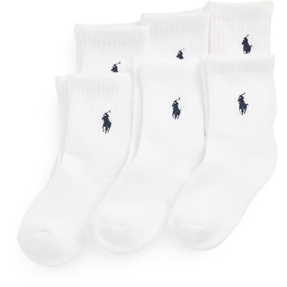Polo Ralph Lauren White Boy Crew Sock 6-Pack