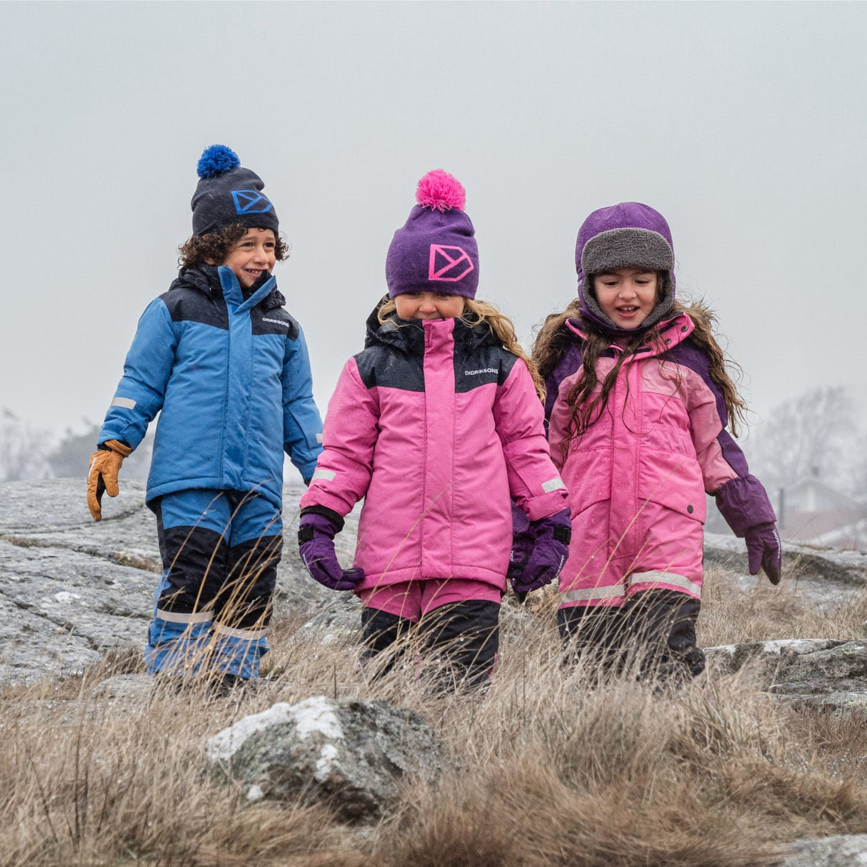 Didriksons Sweet Pink Skare Kids Set