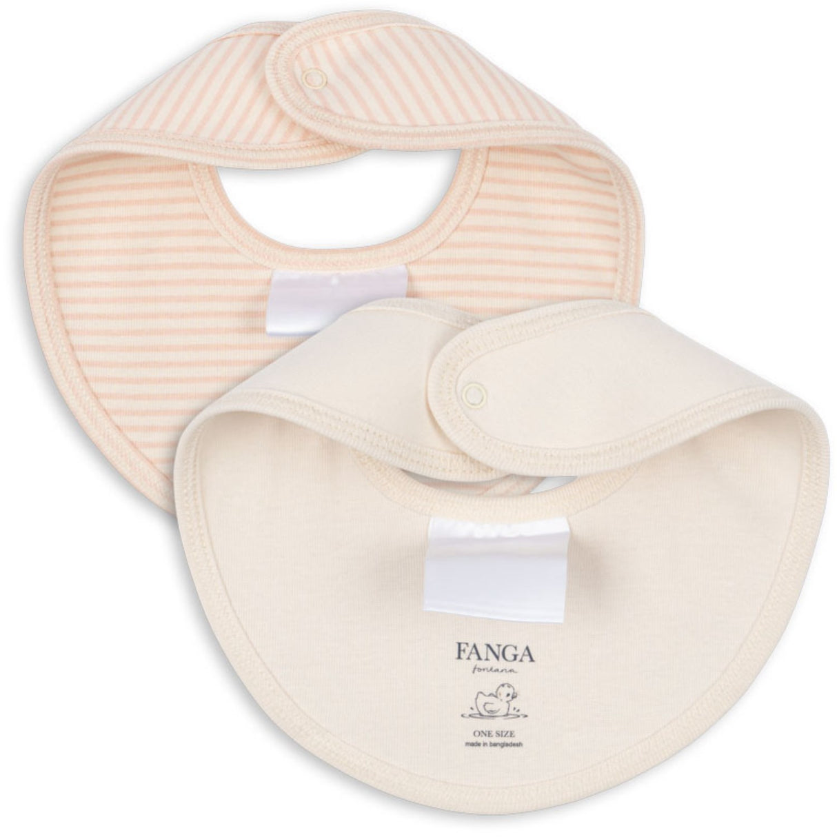 Konges Sløjd Blush Mix Fio Stripe 2 Pack Bibs OCS