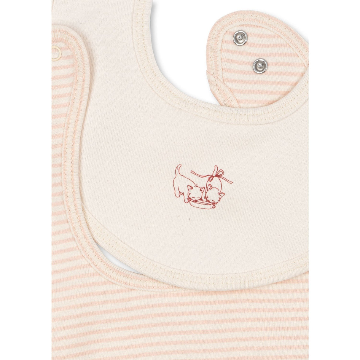 Konges Sløjd Blush Mix Fio Stripe 2 Pack Bibs OCS
