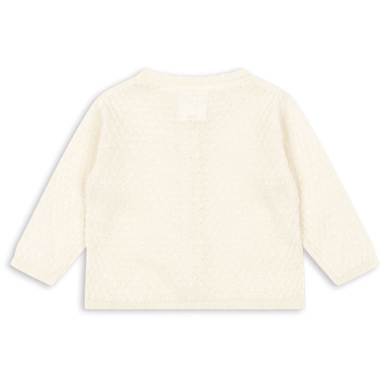 Konges Sløjd Antique White Venti Pointelle Cardigan GOTS