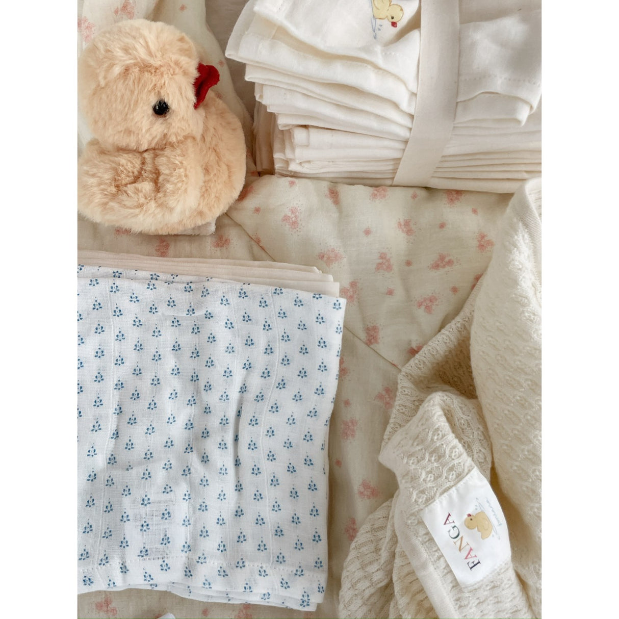 Konges Sløjd Punto Blu Bellini 3 Pack Muslin Cloth GOTS