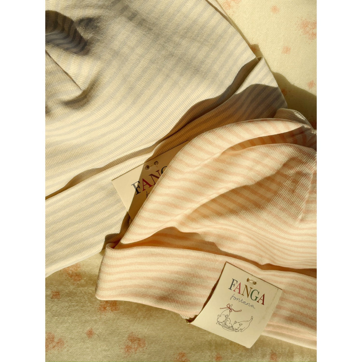 Konges Sløjd Blush Mix Fio Stripe 2 Pack Beanie OCS