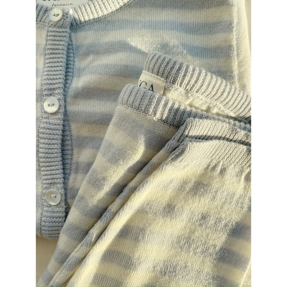 Konges Sløjd Gray Dawn Venti Knit Pants GOTS