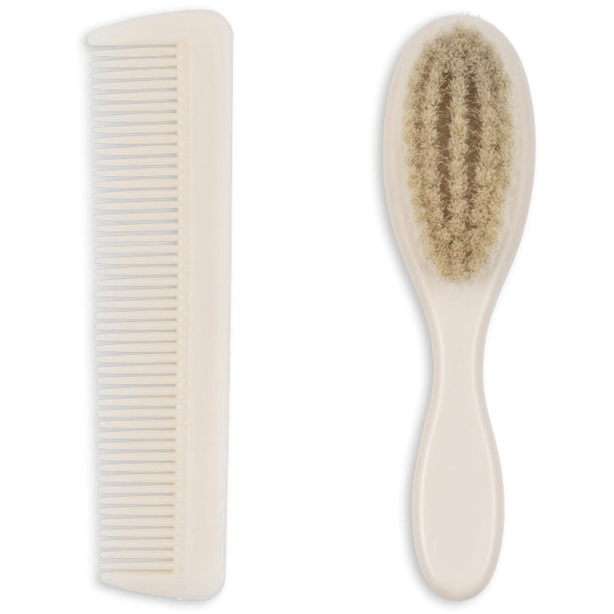 Konges Sløjd Beige Baby Hairbrush Set