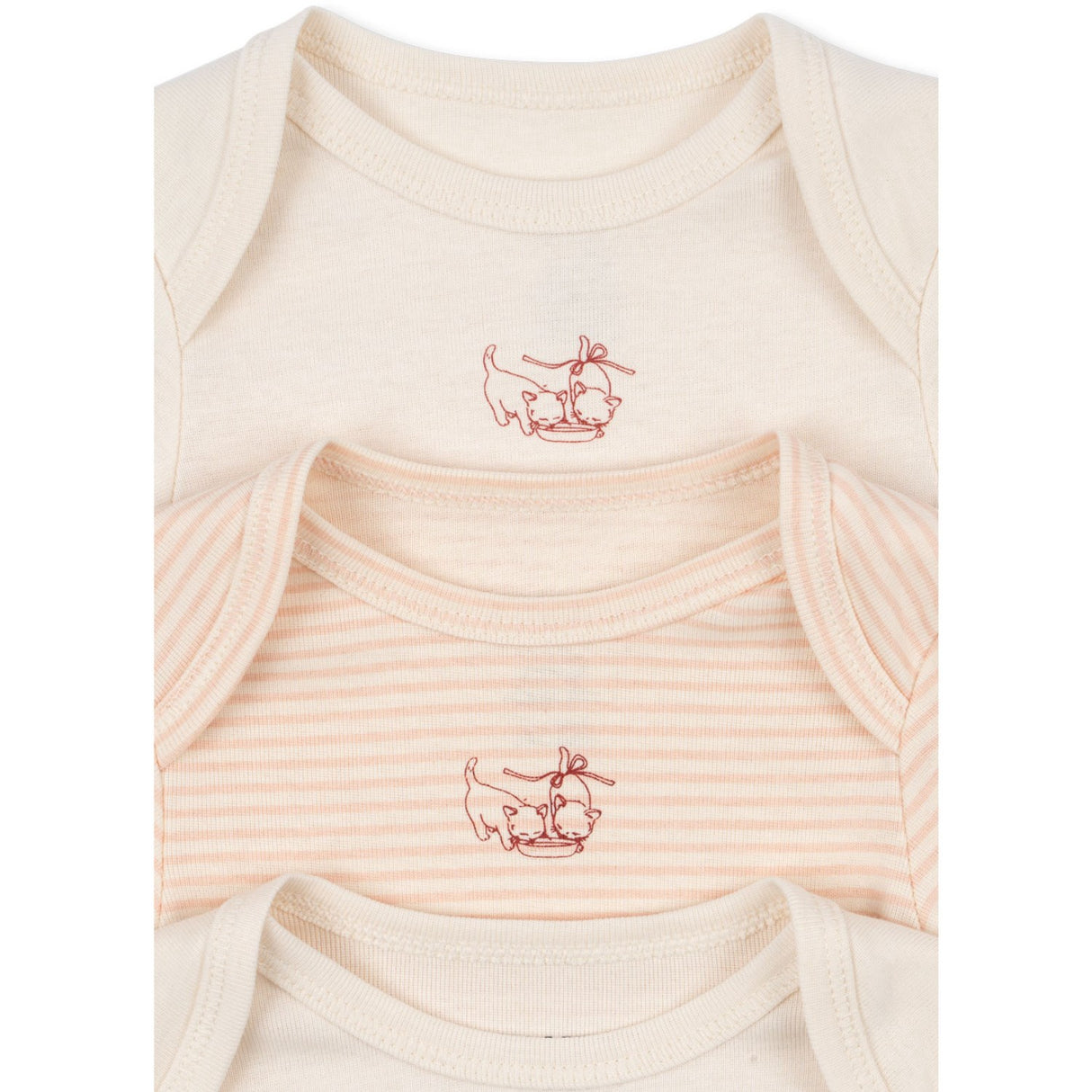 Konges Sløjd Blush Mix Fio Stripe 3 Pack Ls Body OCS